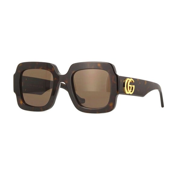 NEW GUCCI  SUNGLASSES GUCCI GG1547S 002 HAVANA EYEWEAR - Picture 1 of 4